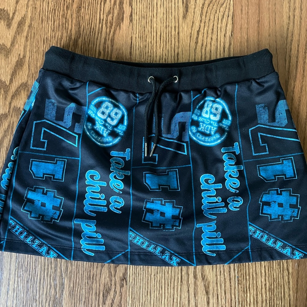 Racer mini skirt